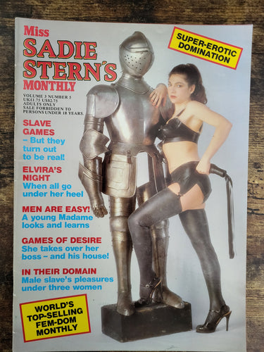 Miss Sadie Stern's Monthly Magazine Vol 3 No 5.. UK Fetish And Bondage Magazine